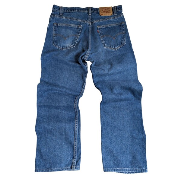 VTG Levi’s 505 Wide Leg Jeans Men’s 36x30 Denim Straight 90s Made in USA - Picture 2 of 7